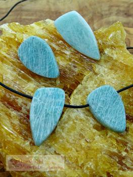 Preview: Freudentränen,  handgeschliffener Amazonit Schmuckanhänger (Var.1)